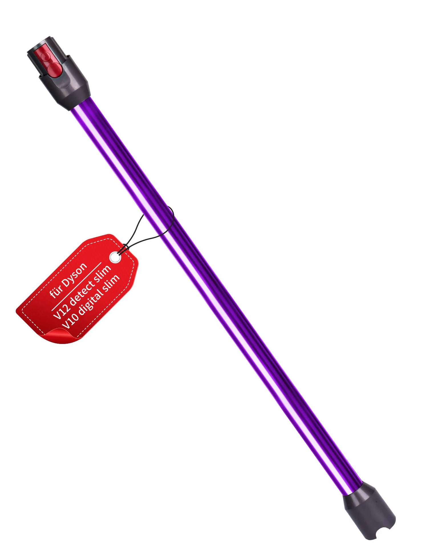 Tubo di prolunga per aspirapolvere Dyson V12 Detect Slim/V10 Digital Slim, 74 cm, tubo telescopico in alluminio con sgancio rapido, accessorio per tubo di aspirazione, viola