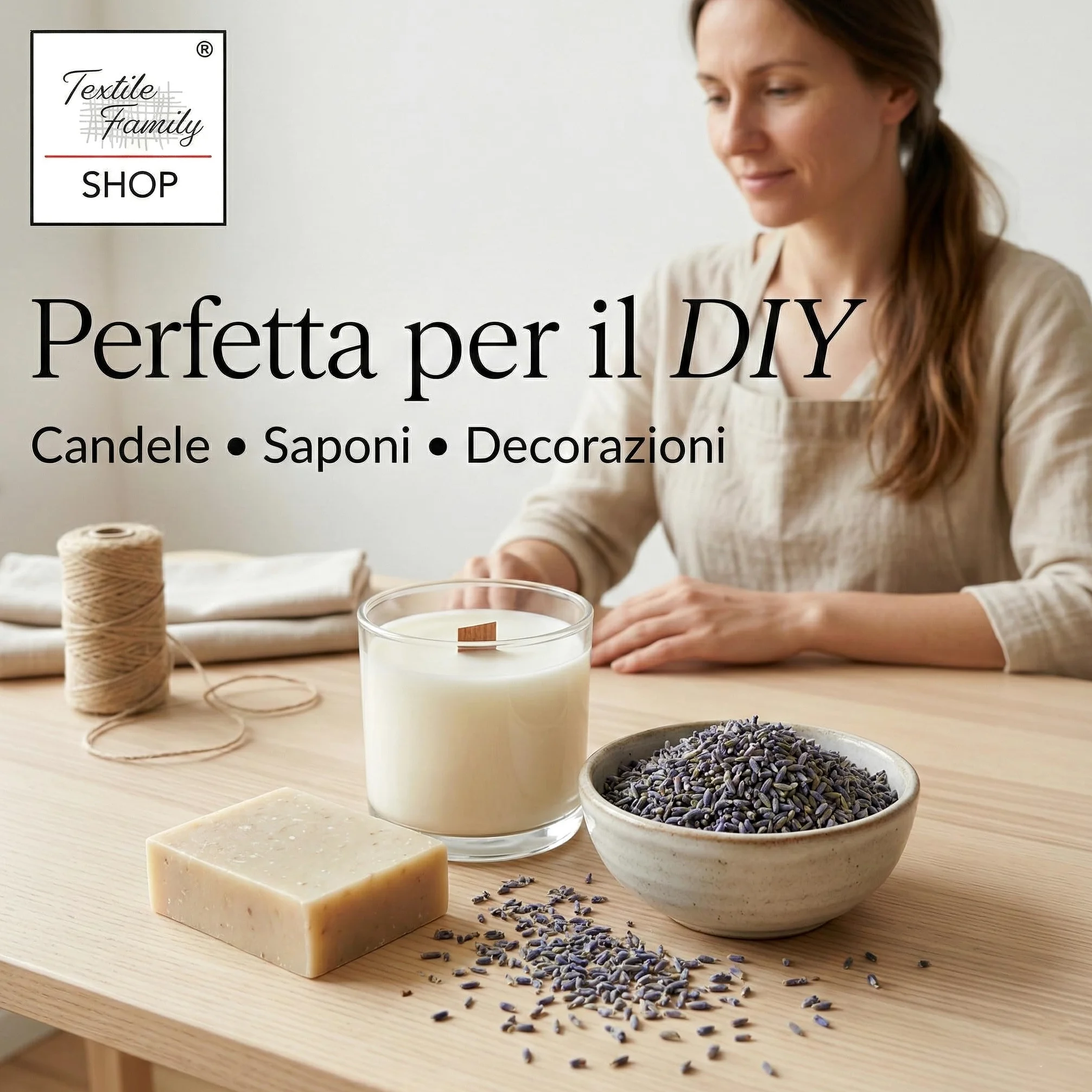 Tex family Lavanda essiccata boccioli profumati Made in Italy sacchetti armadi, pot-pourri e DIY - 1000 Grammi