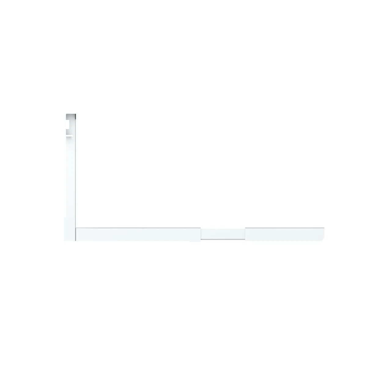 Puremounts PM-MWH-03 Supporto Universale / a Microonde, Regolabili in Lunghezza (385-535 Mm), Larghezza Braccio: 43 Cm, Capacità di Carico: Max. 35,0 Kg, Bianco