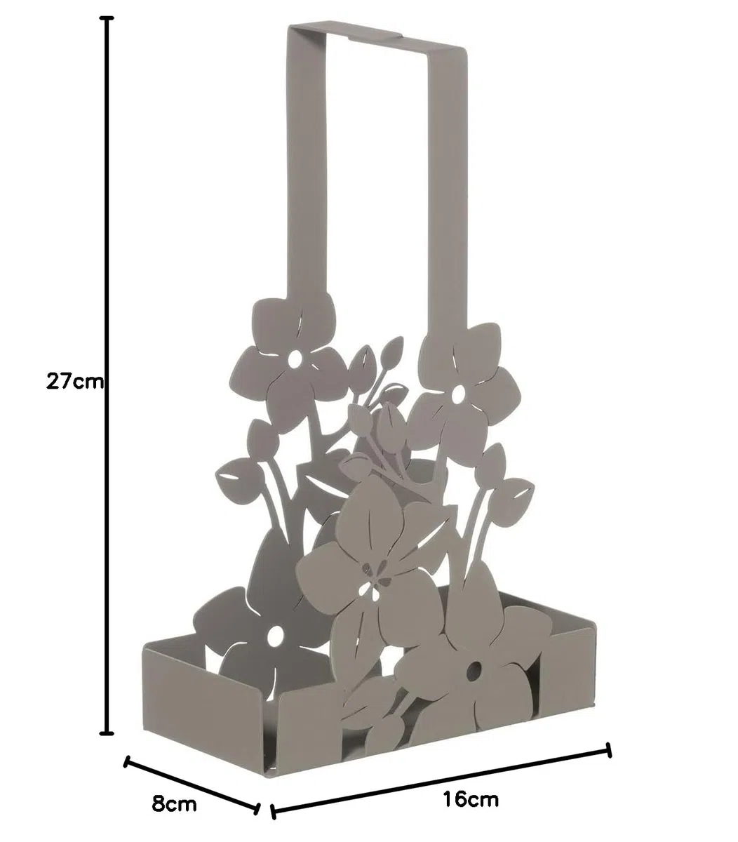 ARTI E MESTIERI Porta Bicchieri Floreale di Design Fior di Loto Fango