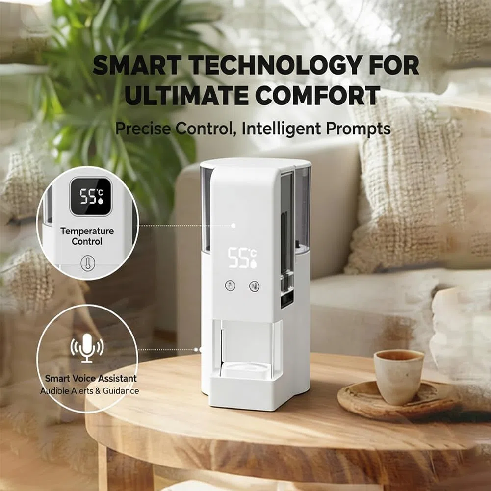 Dispenser Intelligente di Asciugamani Caldi 2026, Riscaldamento rapido in 5 Secondi con 40 compressi, Avvio Un clic e Controllo della Temperatura for Spa, casa Salone(80 Towels)