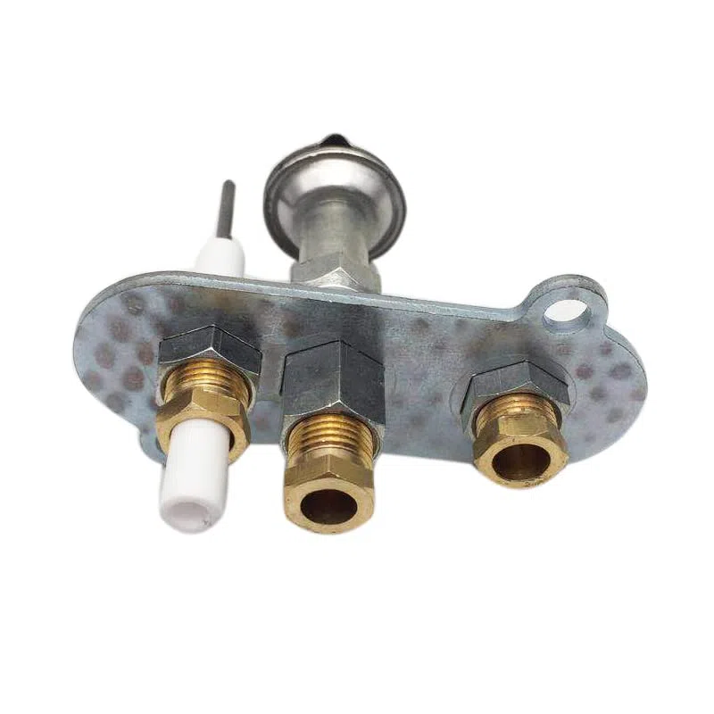 EKCOS Gas liquefatto Argento Testa di accensione trigeminale fornello a Gas for Mancanza di Ossigeno Accessori for dispositivi di Protezione Contro Lo spegnimento della Fiamma