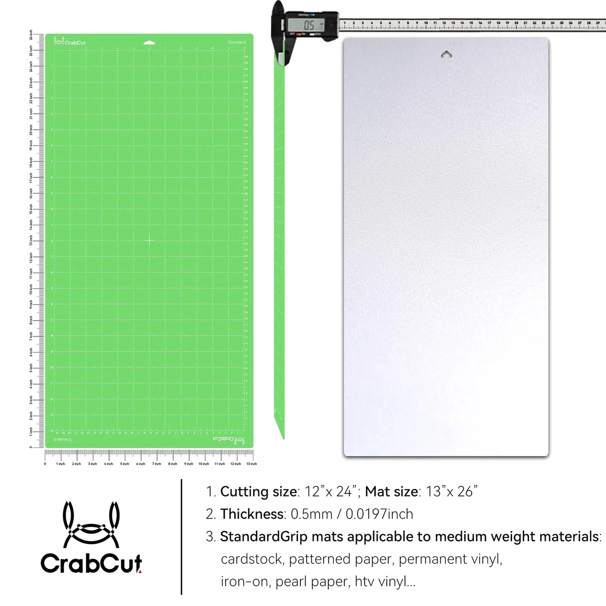 Tappetini da taglio per Cricut: varietà, adesivo, tappetino da taglio di ricambio per Cricut Maker 3: Maker: Explore 3: Air 2: design Air Polka Dot Protezione per gli occhi (Variety-3Mats, 30,5 x 61