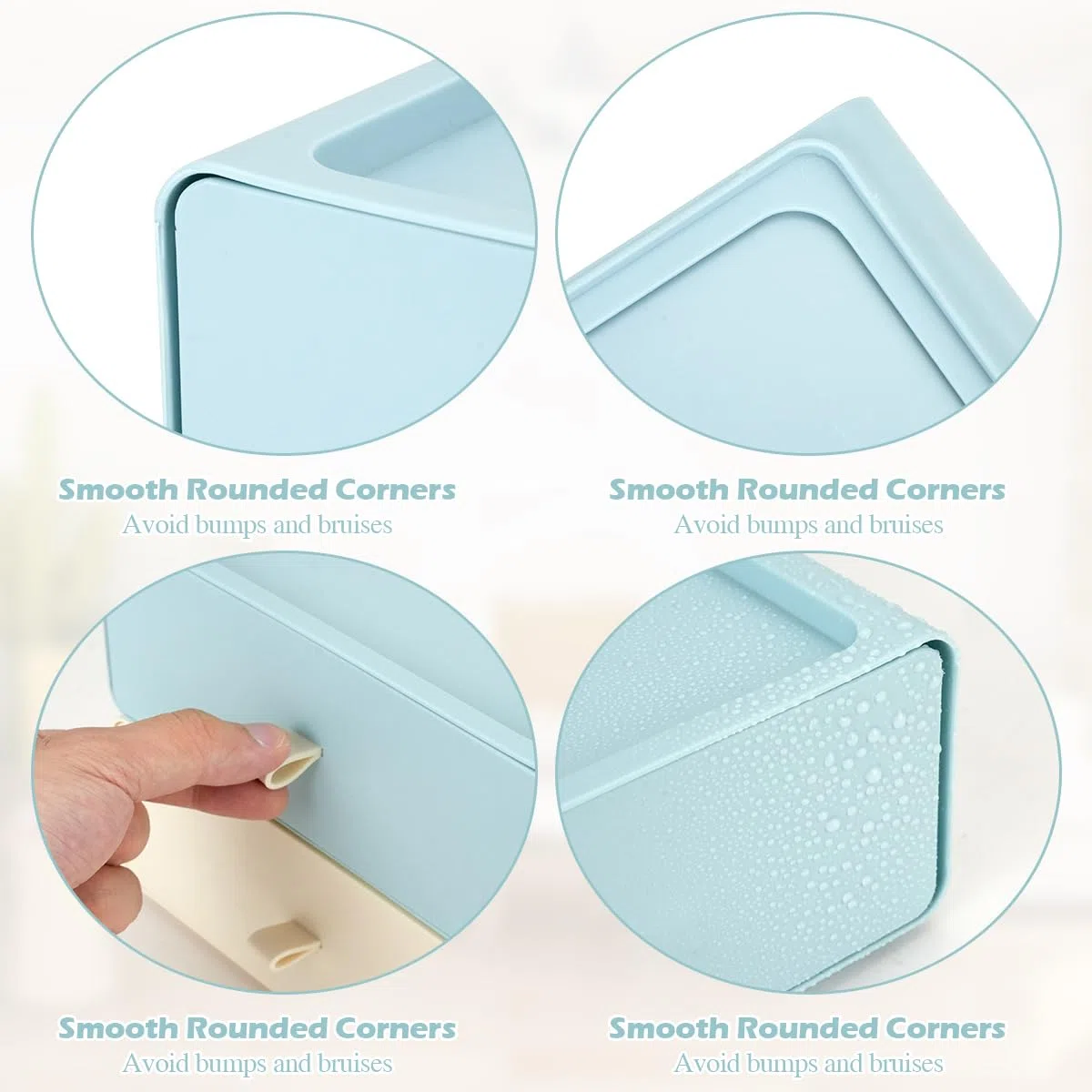6 Pezzi Cassettiera Impilabile, Scatola di Immagazzinaggio con Cassetti, Organizzatore di Trucco per Scrivanie, Tavoli da Trucco, Scrivanie (6 Colori)