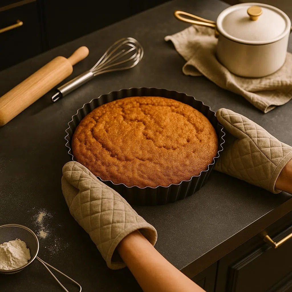 MGE - Set 3 Stampo Crostata - Teglia per Quiche e Crostata Alto - Stampo Crostata Furba con Fondo Removibile Antiaderente- Teglia Rotonda da Forno - Stampo Quiche Torte - 20, 24, 28 cm