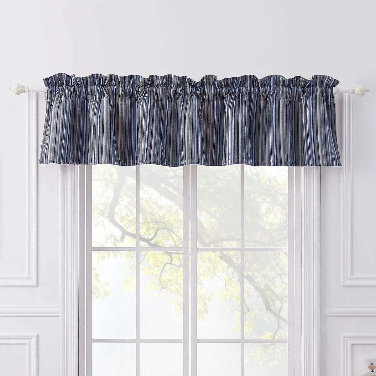 Greenland Home Fashions Katy Mantovana per Finestra, Cotone, Rosso, W 16" x L 84" (1 Panels)