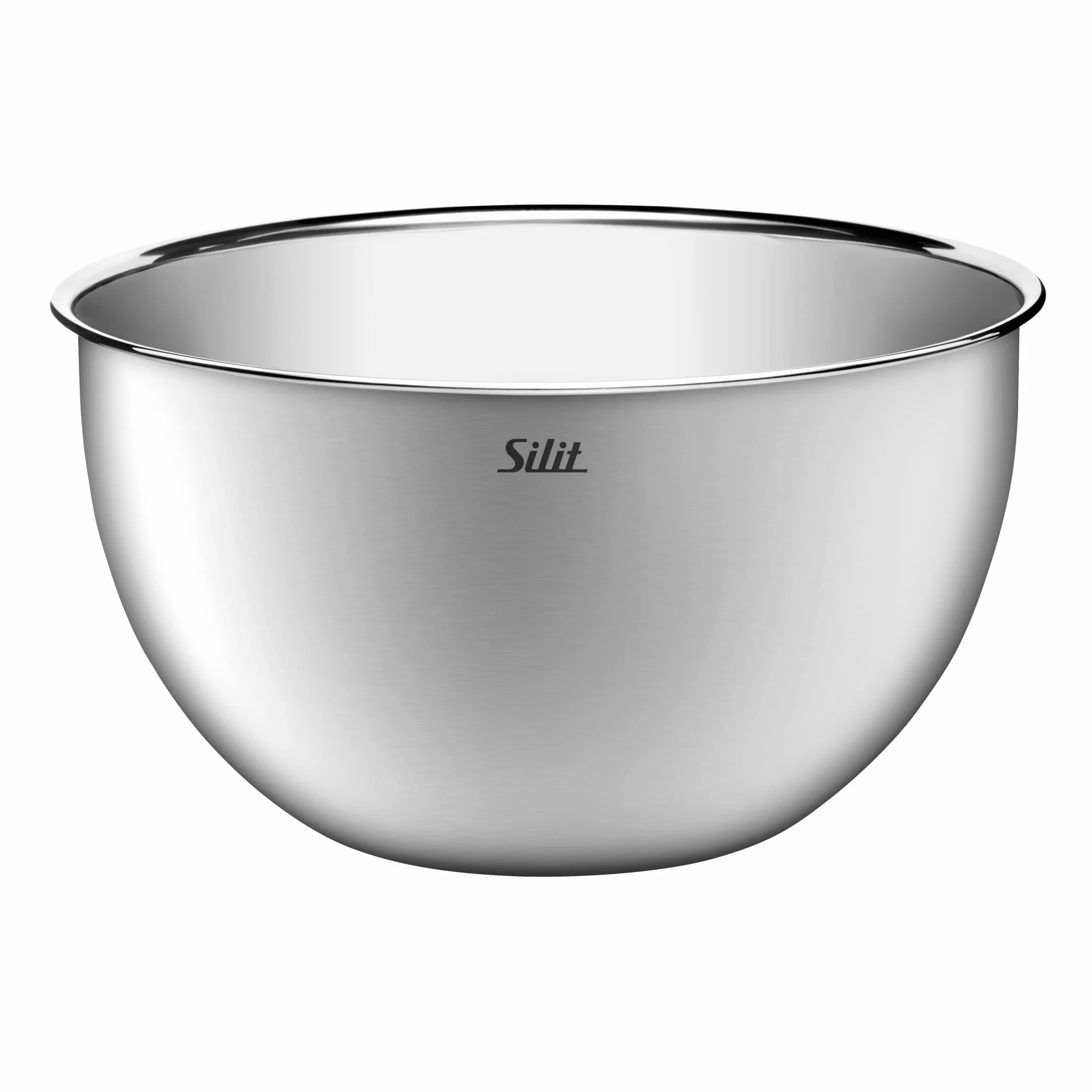 Silit Set di 3 ciotole da cucina in acciaio inox, multifunzione, ciotola per insalata, ciotola da servizio, impilabile