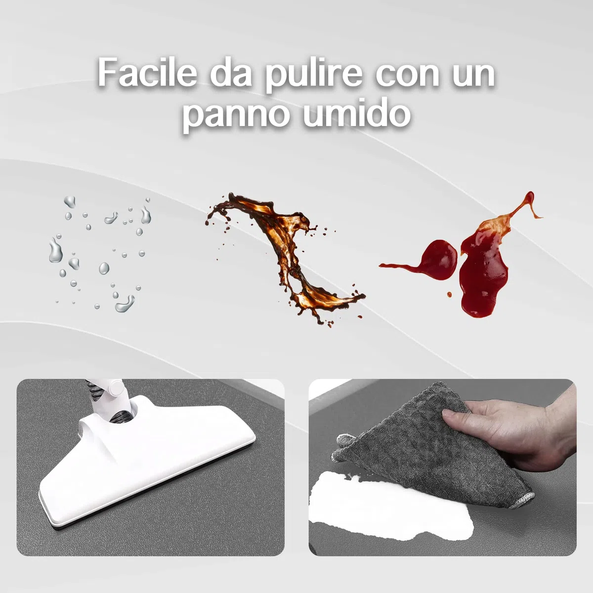 IlGruppone Tappeto Cucina Passatoia Rialzata Lavabile Spessa Antiscivolo Impermeabile Anti Fatica Rimbalzabile Soggiorno Ingresso Ufficio Aderente Antiscivolo Protettivo (Grigio, 44x240 cm)
