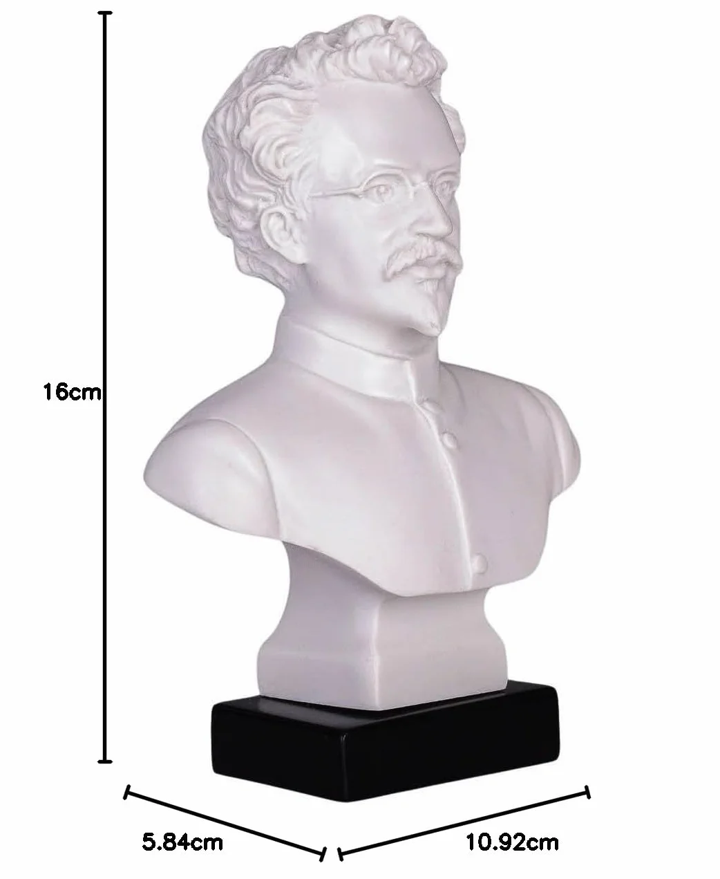 danila-souvenirs busto statua scultura in marmo del comunista russo sovietico Lev Trockij/Leon Trotsky 16 cm