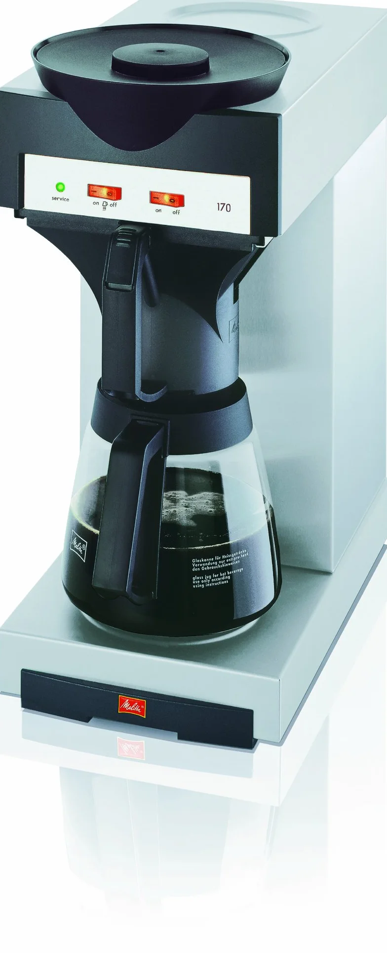 Melitta Glaskanne 1,8l Schwarz KA-G M 180