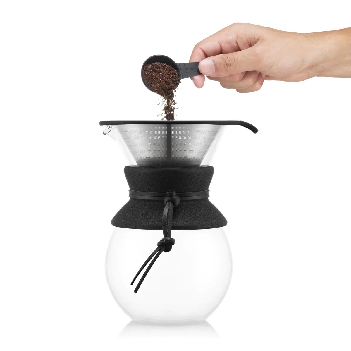 Bodum PER OVER Caffettiera, filtro permanente maglia inox, 1.0 l, 8 tazze