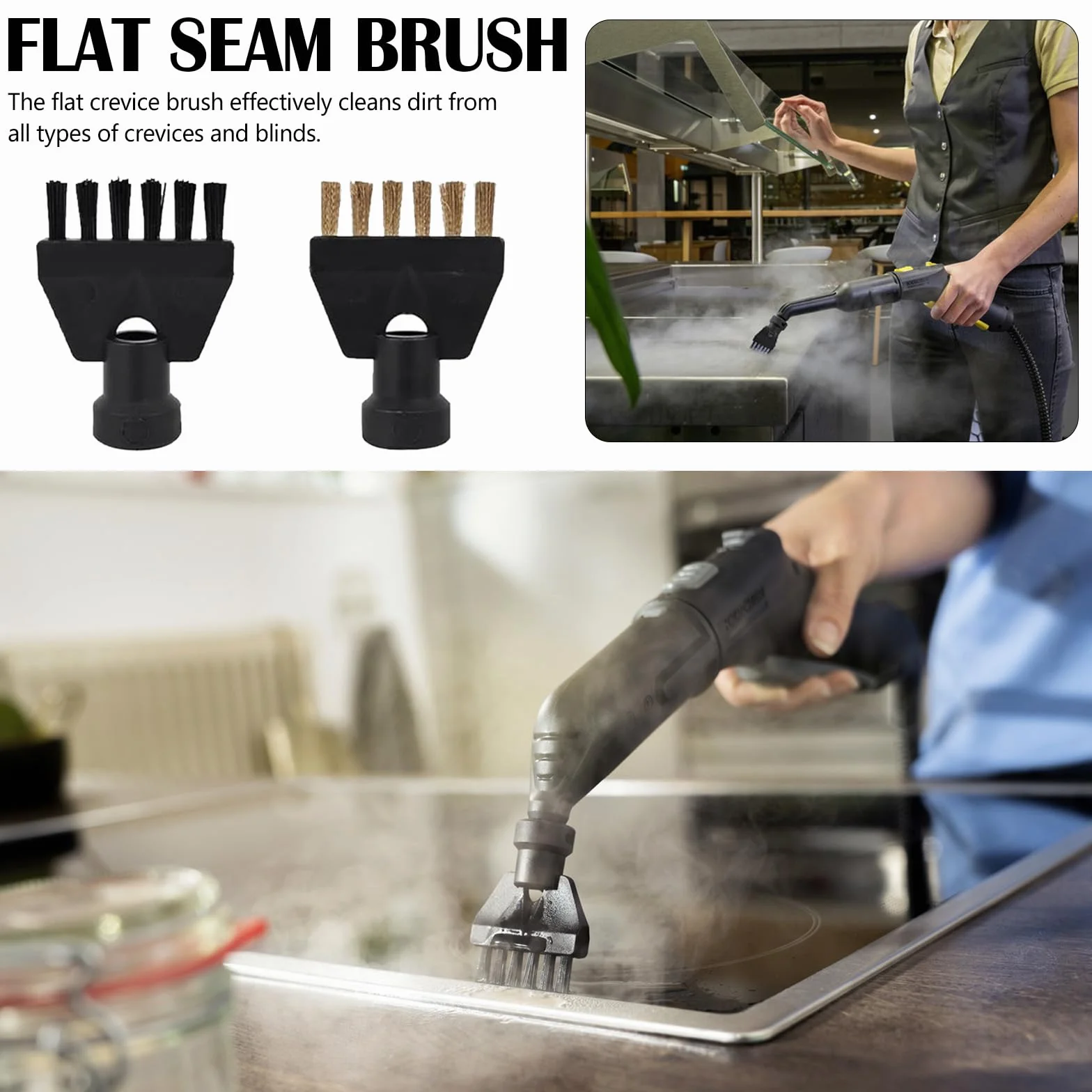 Ricambio Per Pulitori A Vapore, 9PCS Accessori Per Pulitore A Vapore Per Kärcher SC1 SC2 SC3 SC4 SC5 Ugello Manuale Spazzola Rotonda Tergivetro Ugelli Elettrici Pezzi Di Ricambio Pulitore A Vapore