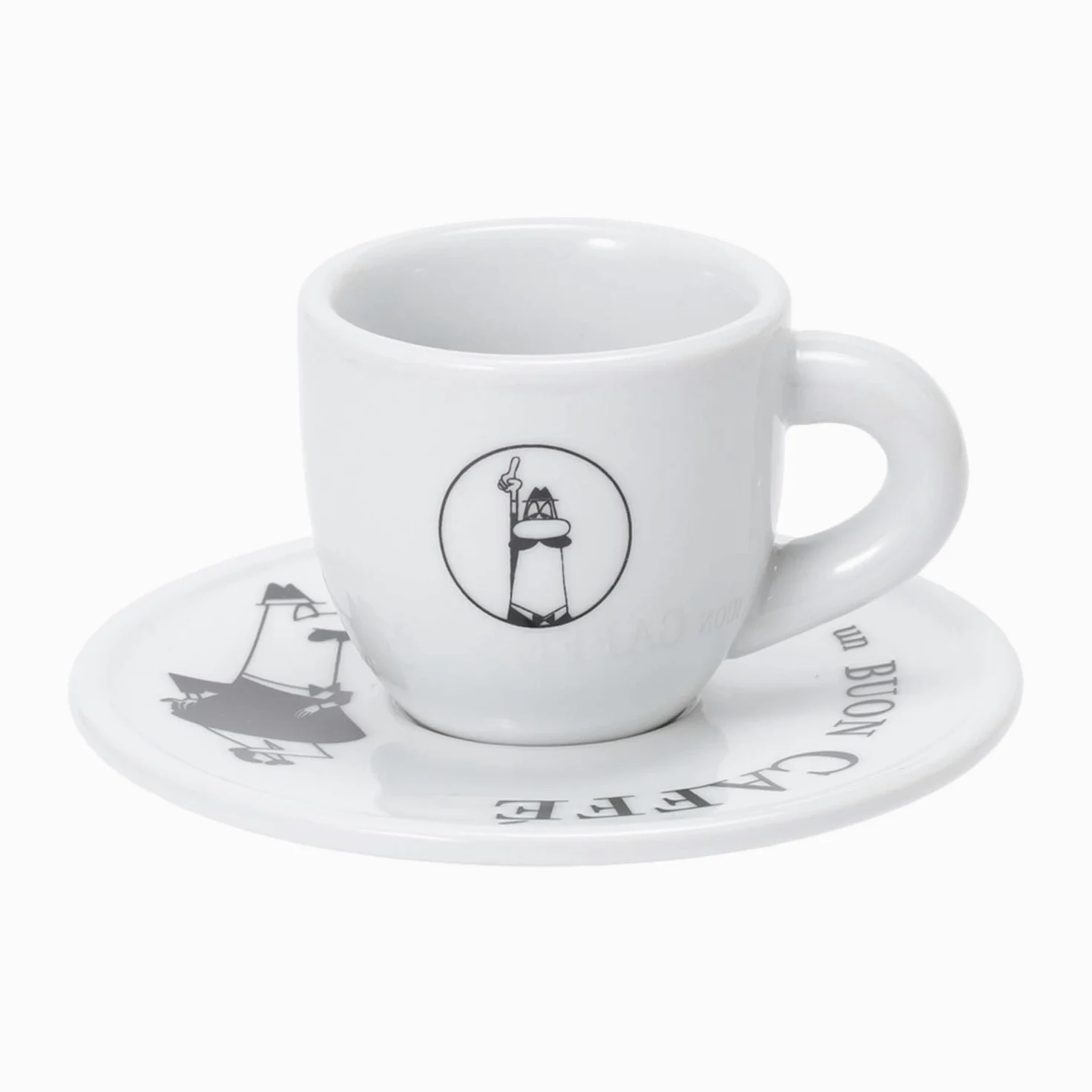Bialetti Set 4 TAZZINE Moka CAROSELLO Tazze Colazione, Multicolore, Unico, 4