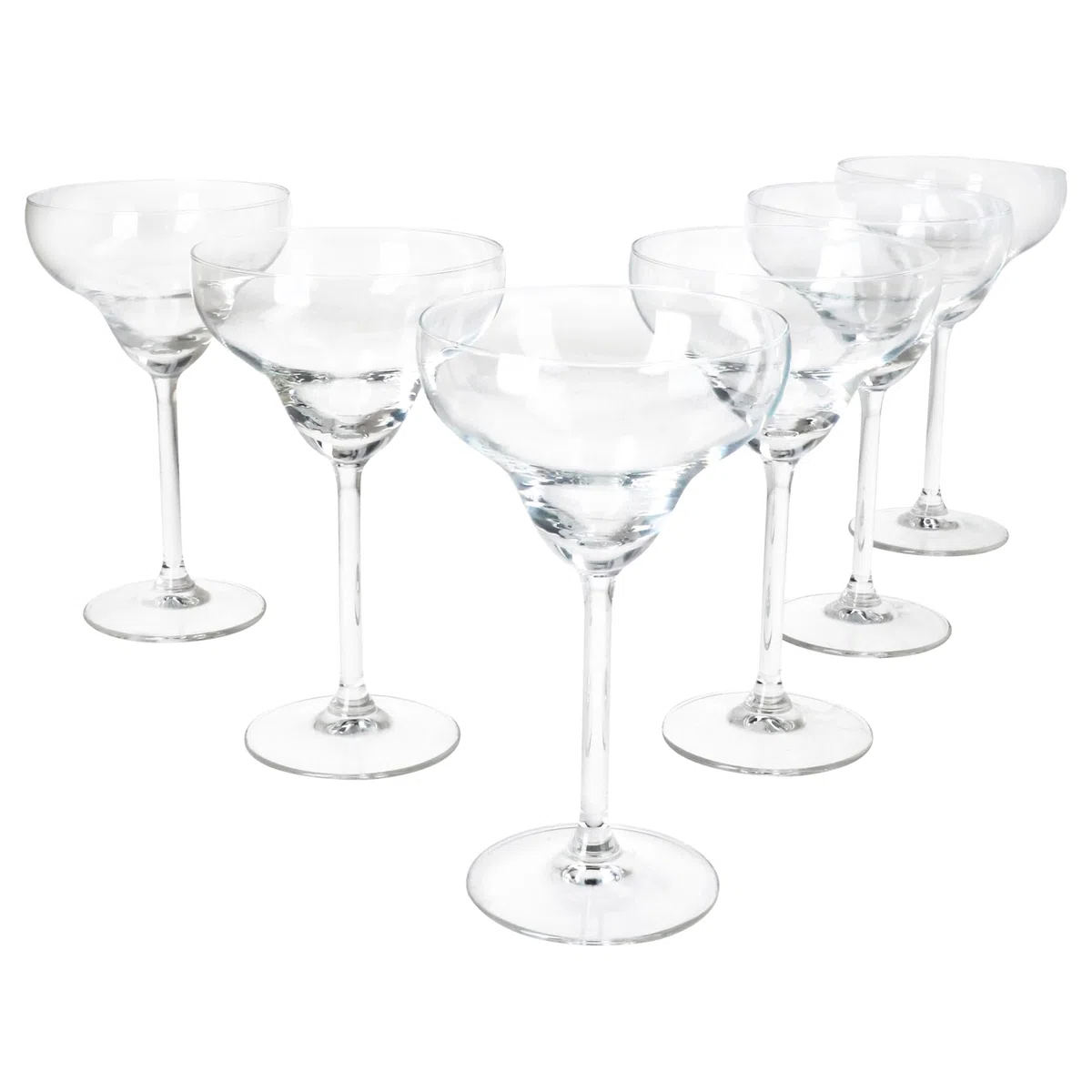 MamboCat Set di 6 bicchieri Margarita I 150 ml, altezza 18 cm, per 6 persone, bicchieri trasparenti per bevande congelate, Daiquiri & Co. I bicchieri trasparenti per casa, feste e Co