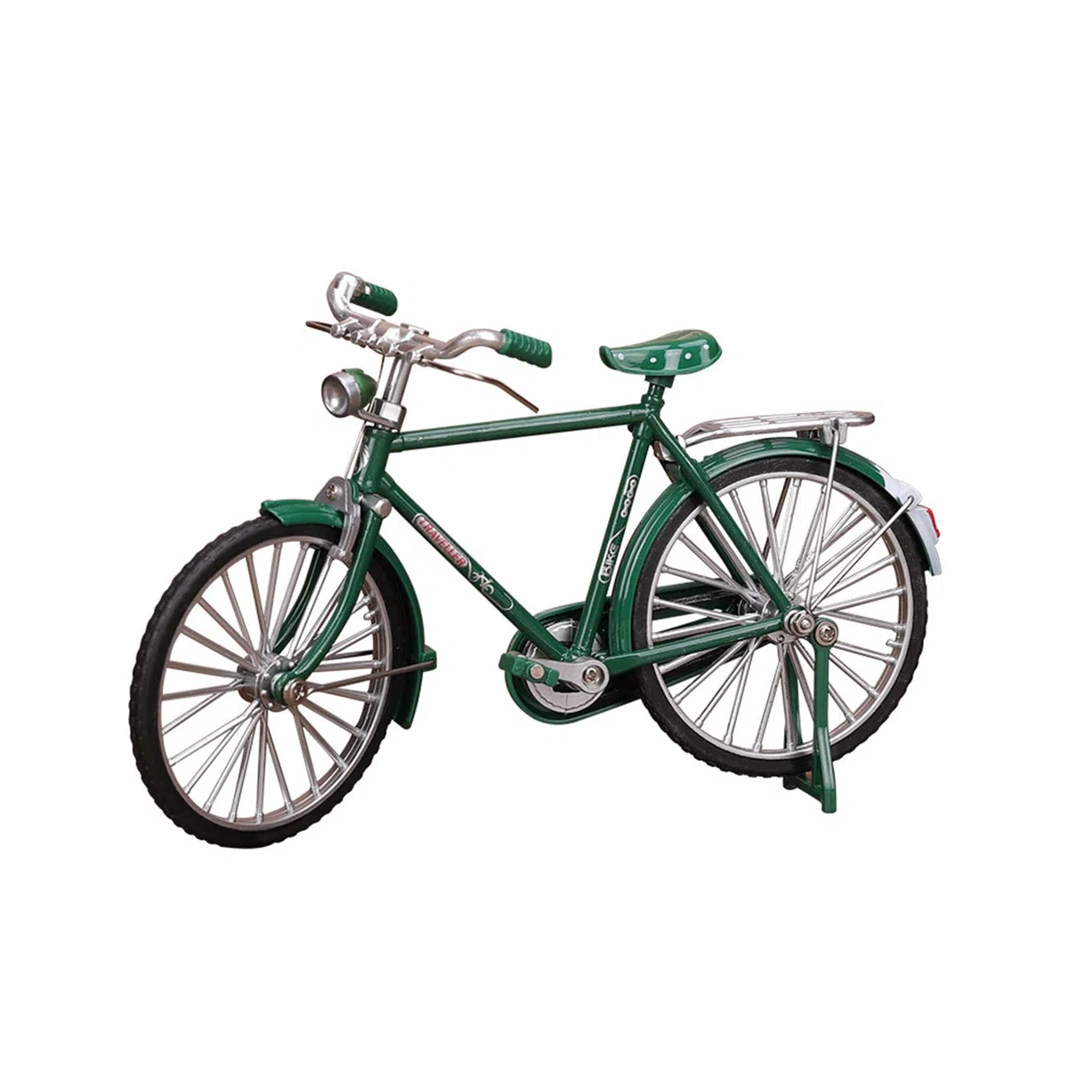 Verde bicicletta in Ferro Battuto, Modello di Bicicletta Retrò, Usato Come Regalo per la Famiglia e gli Amici o Come Decorazione per la Scrivania