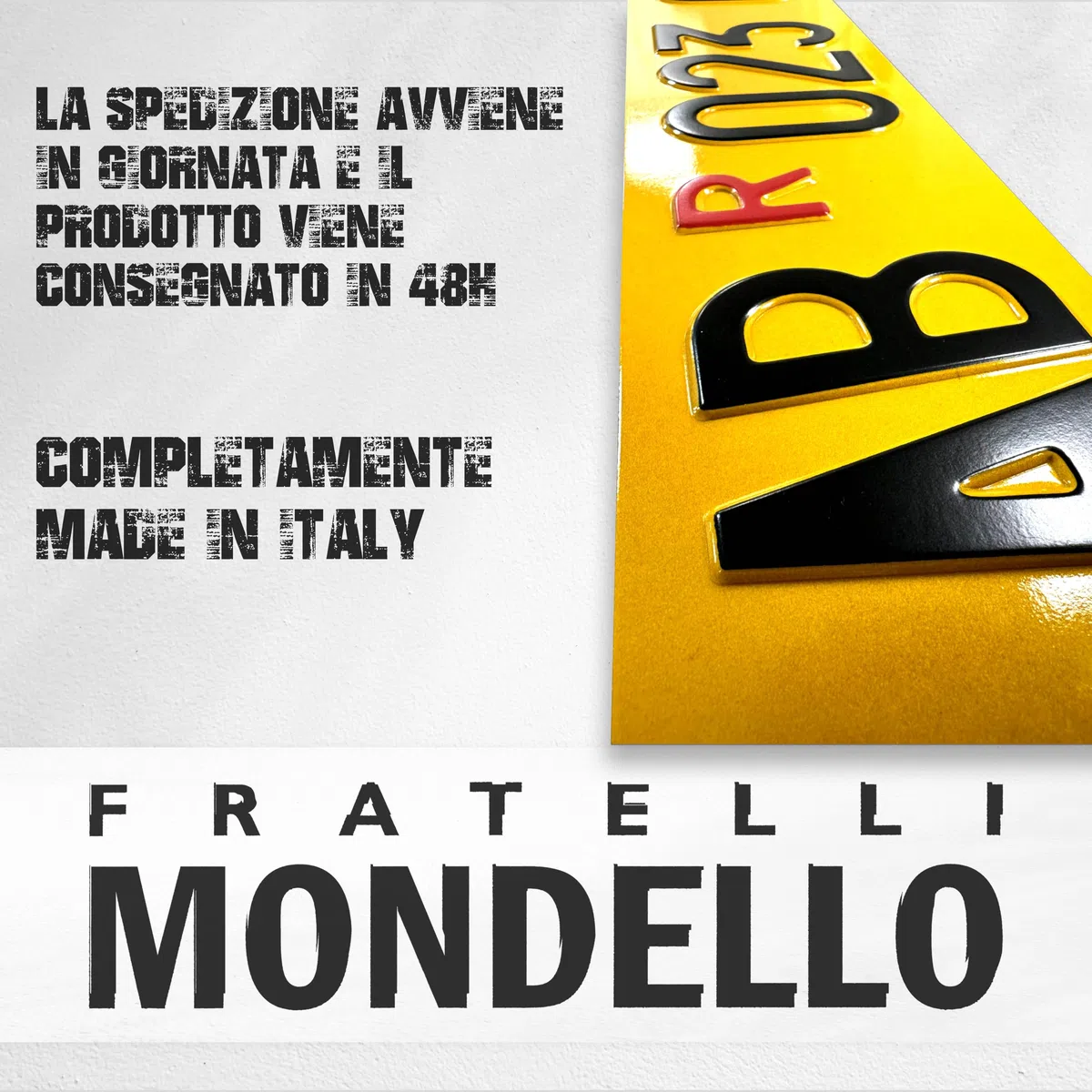 La Vera Targa Ripetitrice in Alluminio Catarifrangente Gialla per Carrelli, Rimorchi, Roulotte, Portabici, Carrelli Appendice e Rimorchi Agricoli Opzionali i Buchi