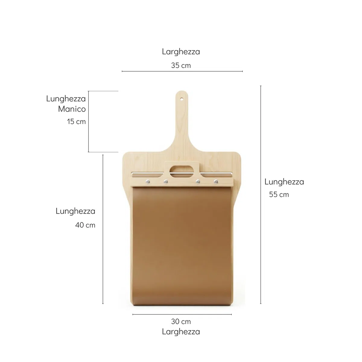 Generico AH Store Pala Barella per Pizza Peel Scorrevole Con Manico in Legno 55x35x0,7 cm – Ultraleggera Antiscivolo per Forno Pizza Domestico, Forno a Legna e Barbecue