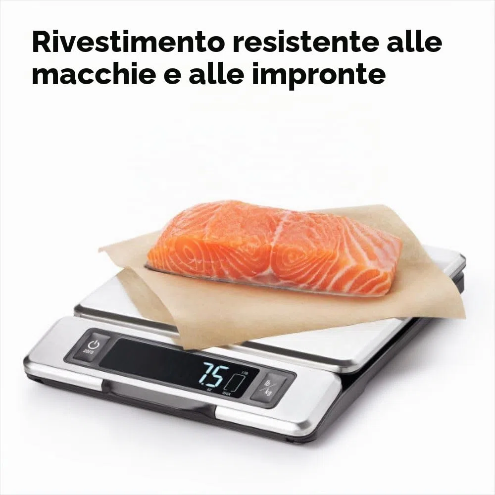 OXO Good Grips Bilancia da cucina digitale in acciaio Inox da 5 kg