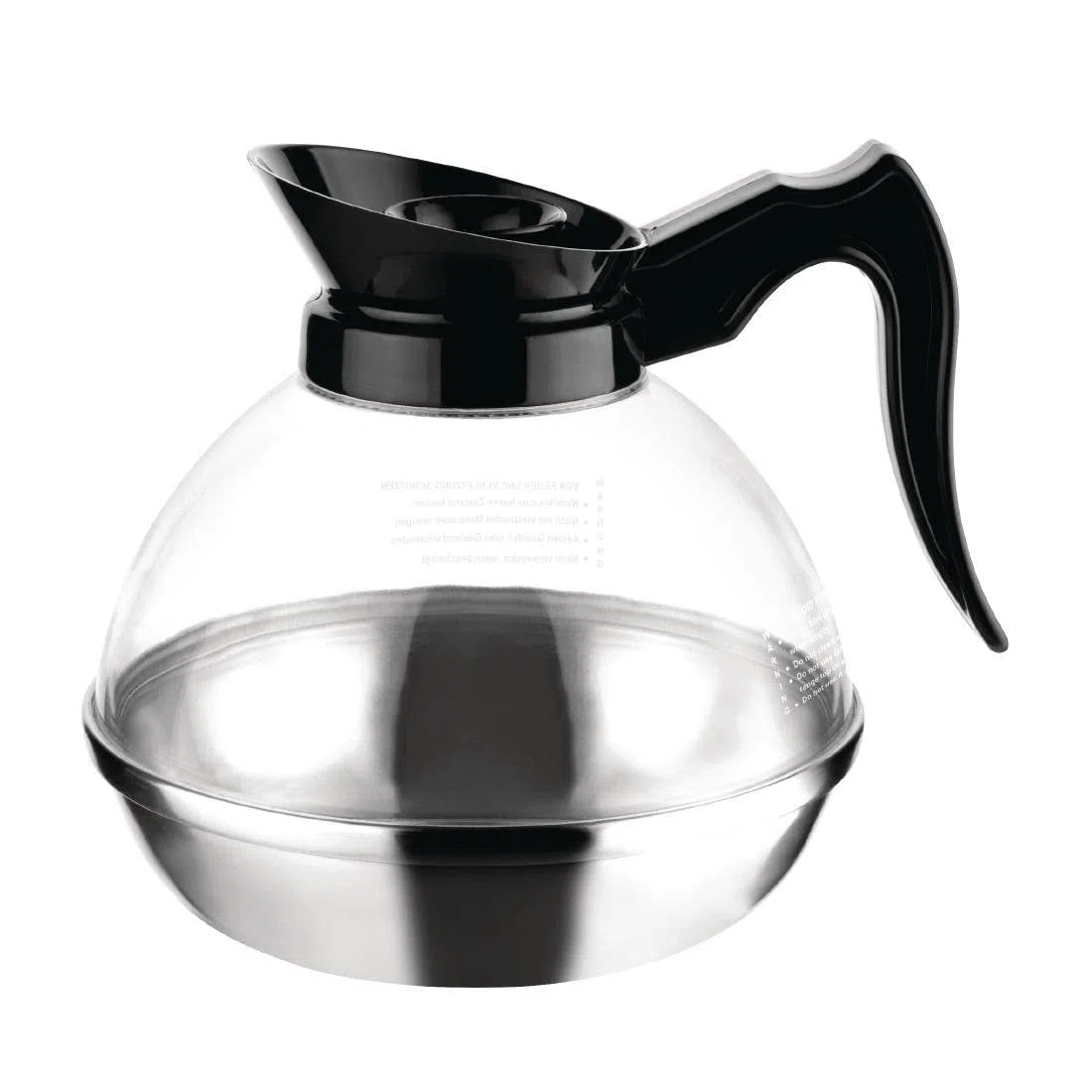 Buffalo CY339 - Caraffa da caffè in policarbonato, con base StStst, trasparente, capacità 1,7 l, altezza 173 mm, diametro 208 mm