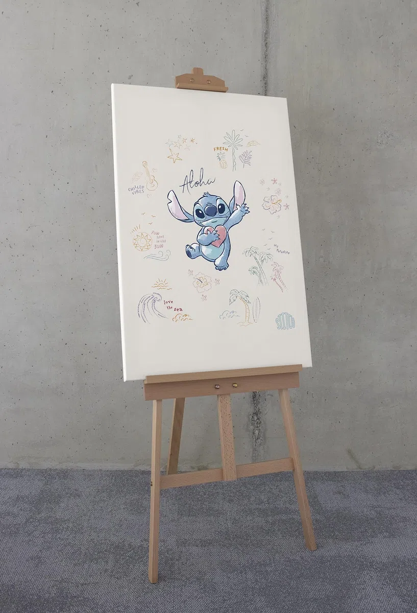 Komar Keilrahmenbild - Disney Lilo and Stitch In the Sun - Größe: 60 x 90 cm