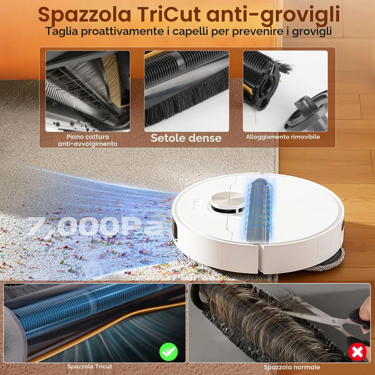 Accessori per Dreame L10s Pro Ultra Heat/L10s Ultra Gen 2/X30 Ultral/Mova E30 Ultra, Include 1 Spazzola Principale, 4 Spazzole Laterali, 4 Filtri, 4 Panni Mop, 6 Sacchetti a Vuoto, 1 Spazzola Piccola