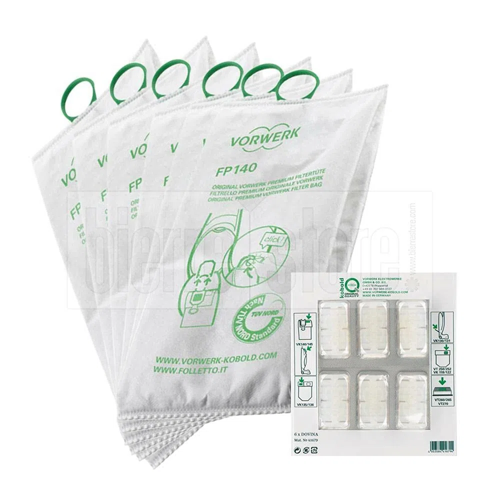 Sacchetti e Profumini Folletto Vk 140 E Vk 150, Originali Vorwerk