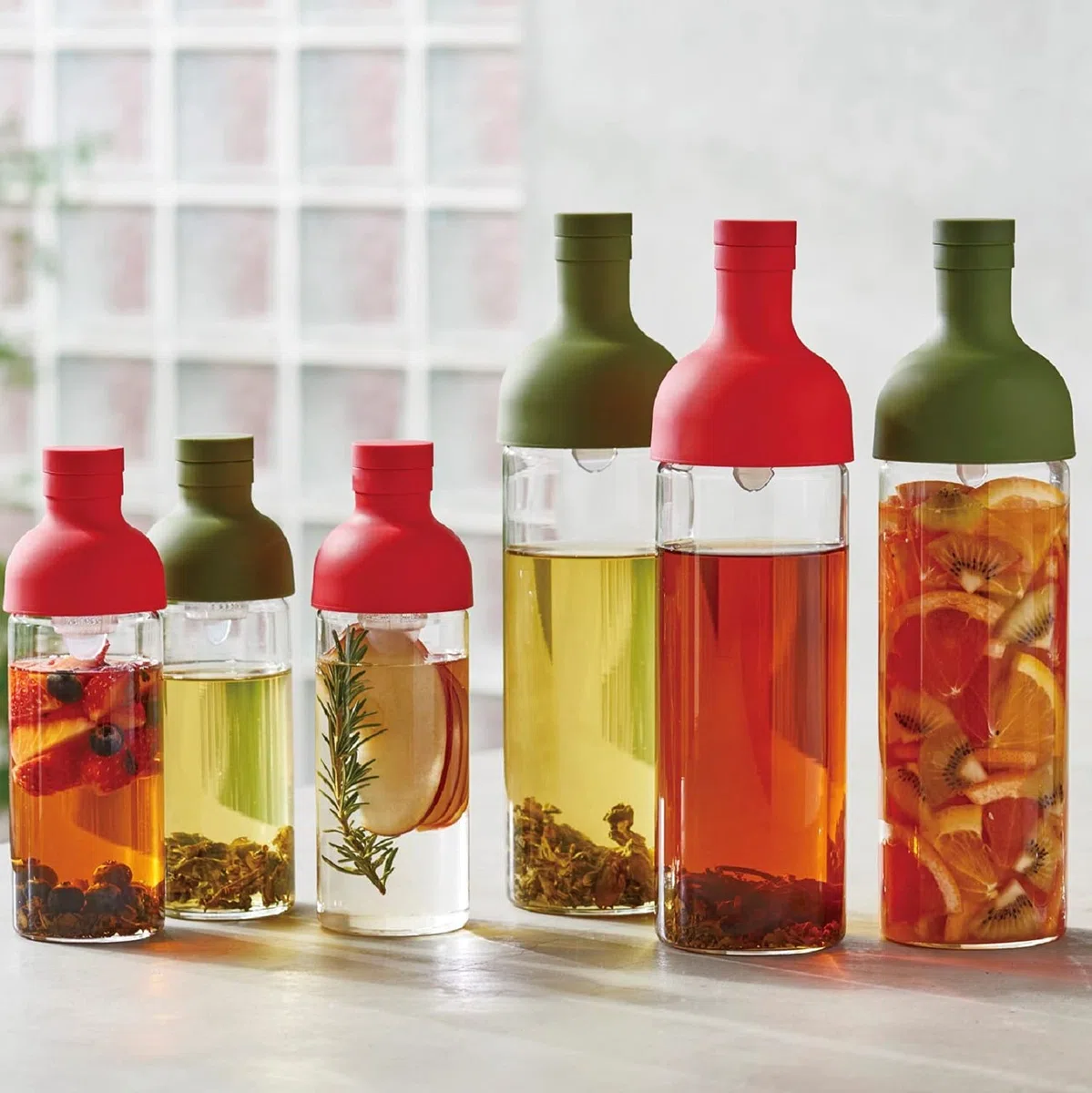 Hario Filter Bottle 750ml Red FIB-75-R (Japan Import)