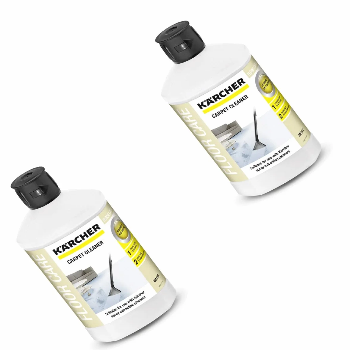 SOS Accessoire KARCHER - Set di 2 detergenti per tappeti e tappeti, 1 l, per aspirapolvere 6.295-771.0