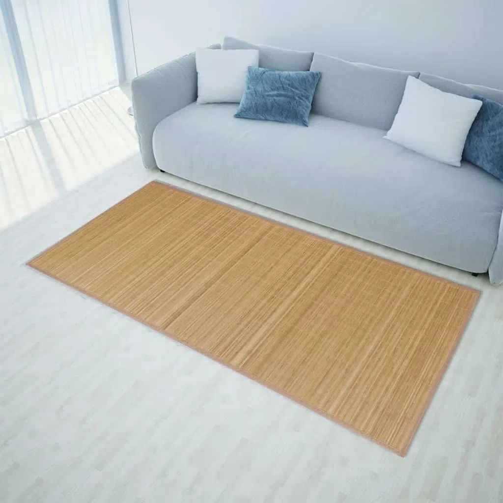 vidaXL Tappeto in Bambù Marrone Antiscivolo Passatoia Scendiletto Stuoia Casa