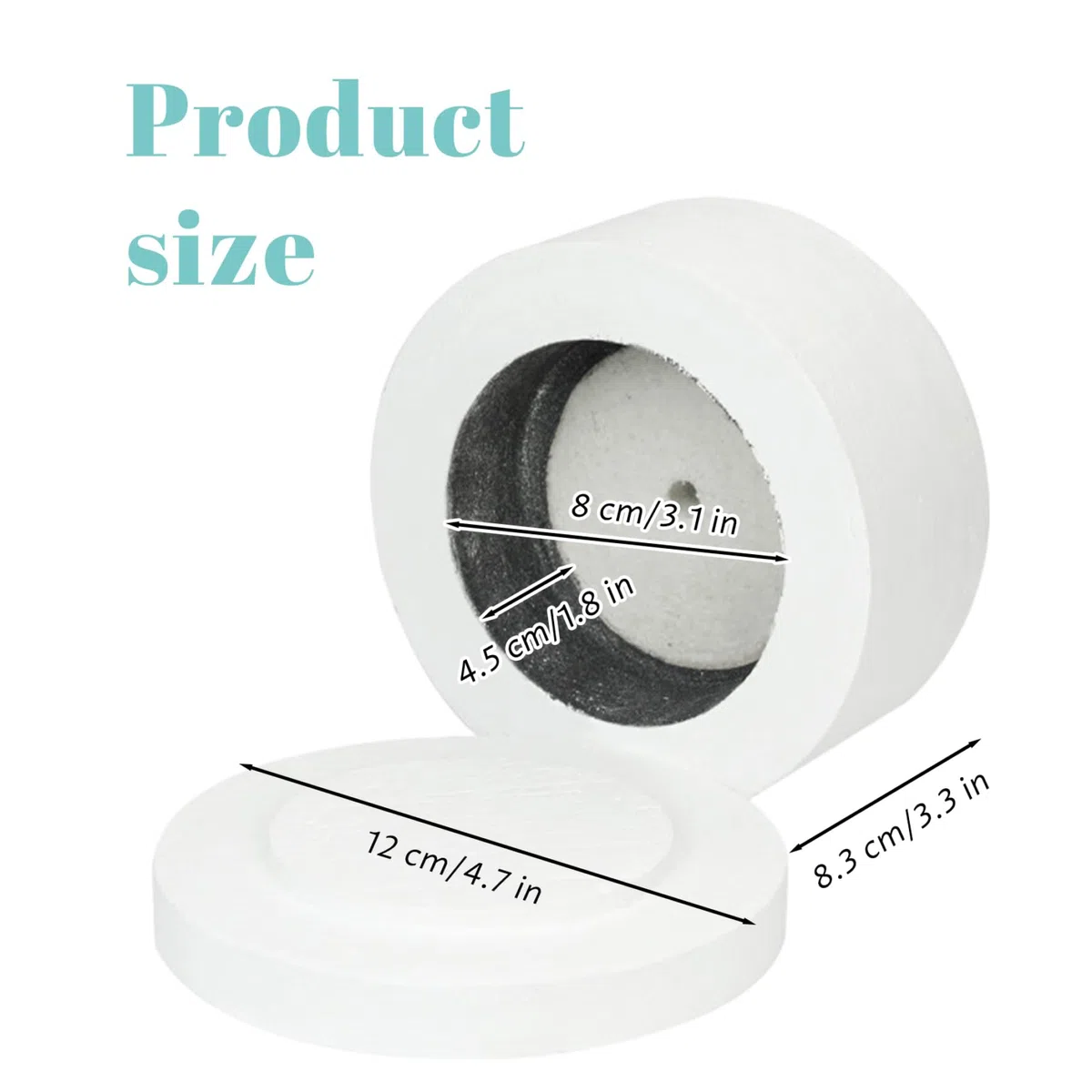 Forno a microonde per ceramica Forno a microonde per fusione del vetro con forni per carta, vetro, gioielli, strumenti fai da te casa, 4, 7x3, 3 pollici, per ceramica