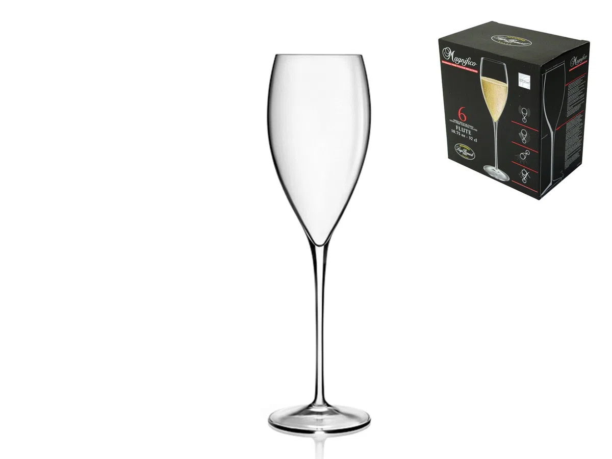 Luigi Bormioli Magnifico Champagne Flute Glass (Set of 6)