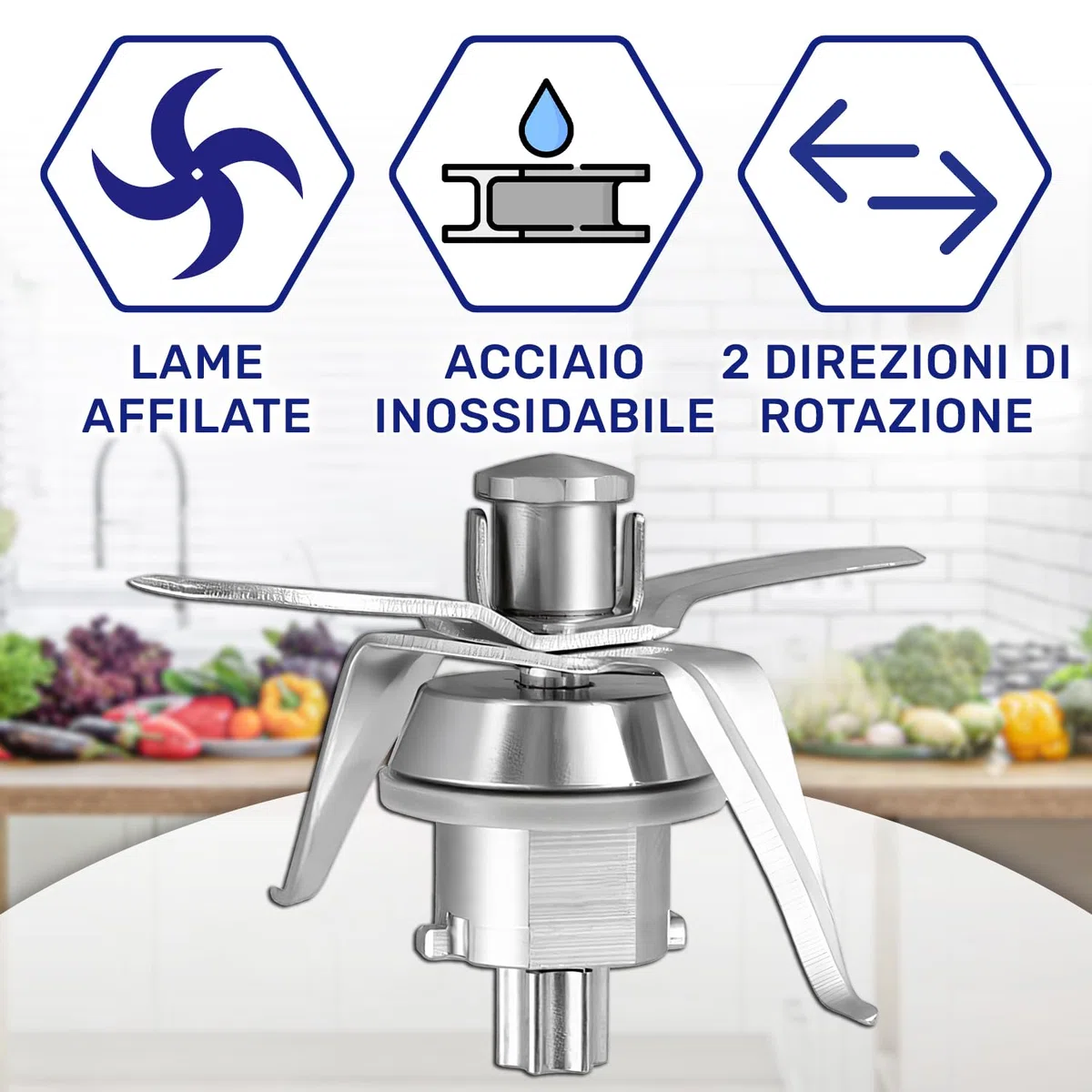 MONTERAL Gruppo di Coltelli e Guarnizione per Vorwerk Bimby TM21 Robot da Cucina - Garanzia di 10 Anni