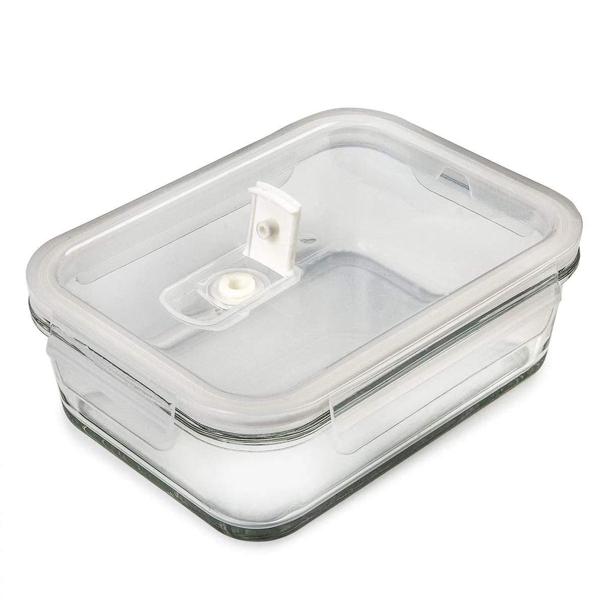 Contenitori Ermetici per Alimenti in Vetro - Contenitori Alimentari Vetrocon Coperchio - Adatto per Lavastoviglie Forno Microonde e Congelatore (5 pezzi 850 ml: 1-Scomparti)
