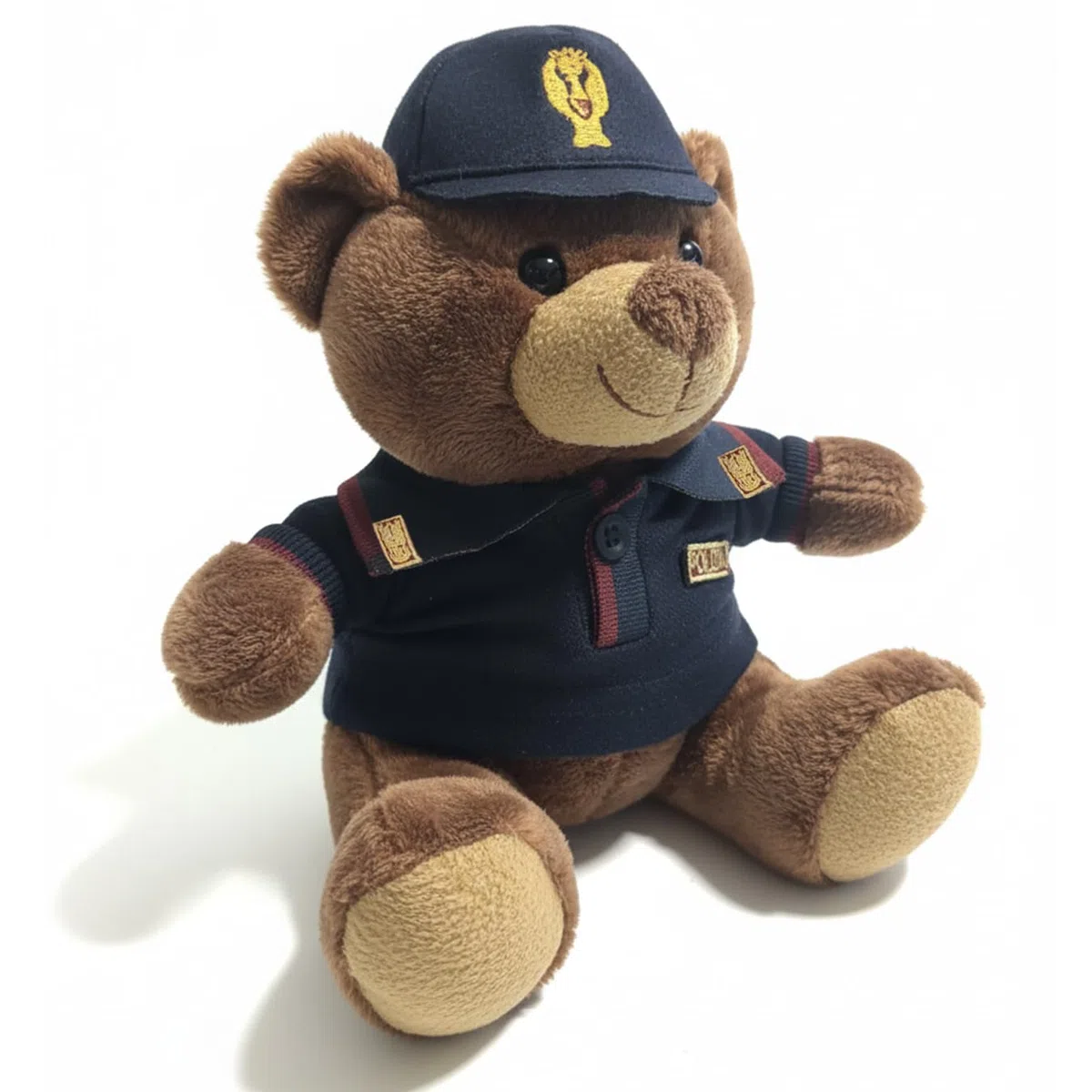 Orsetto Poliziotto Personalizzabile – Peluche Decorativo Forze dell’Ordine con Divisa Polizia, Nome Ricamato su Richiesta – Articolo da Collezione Non Giocattolo