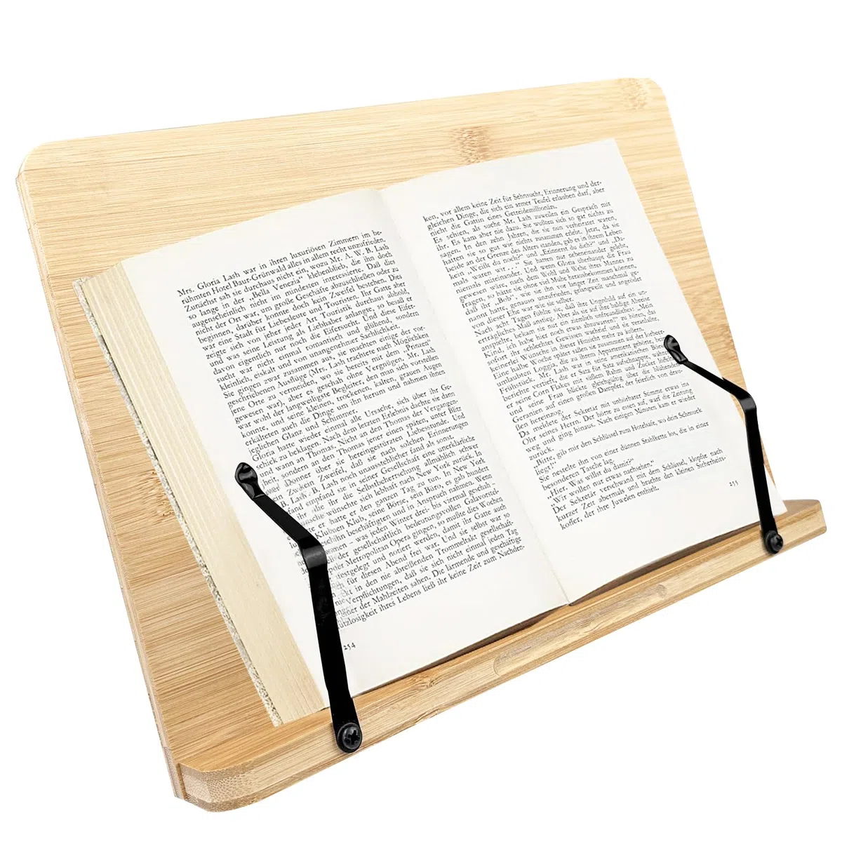 Lectorias leggio per libri, leggio da tavolo de bambú, book stand, poggia libro ajustable, supporto per libri Pieghevole, portalibro, book holder, leggio da scrivania per Casa Ufficio Scuola