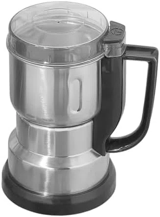 Macinacaffè Elettrico 300W in Acciaio Inox – Macina Spezie, Cereali, Pepe e Semi Multifunzione – Trituratore Rapido con Lame in Acciaio Inossidabile, Design Compatto per Cucina