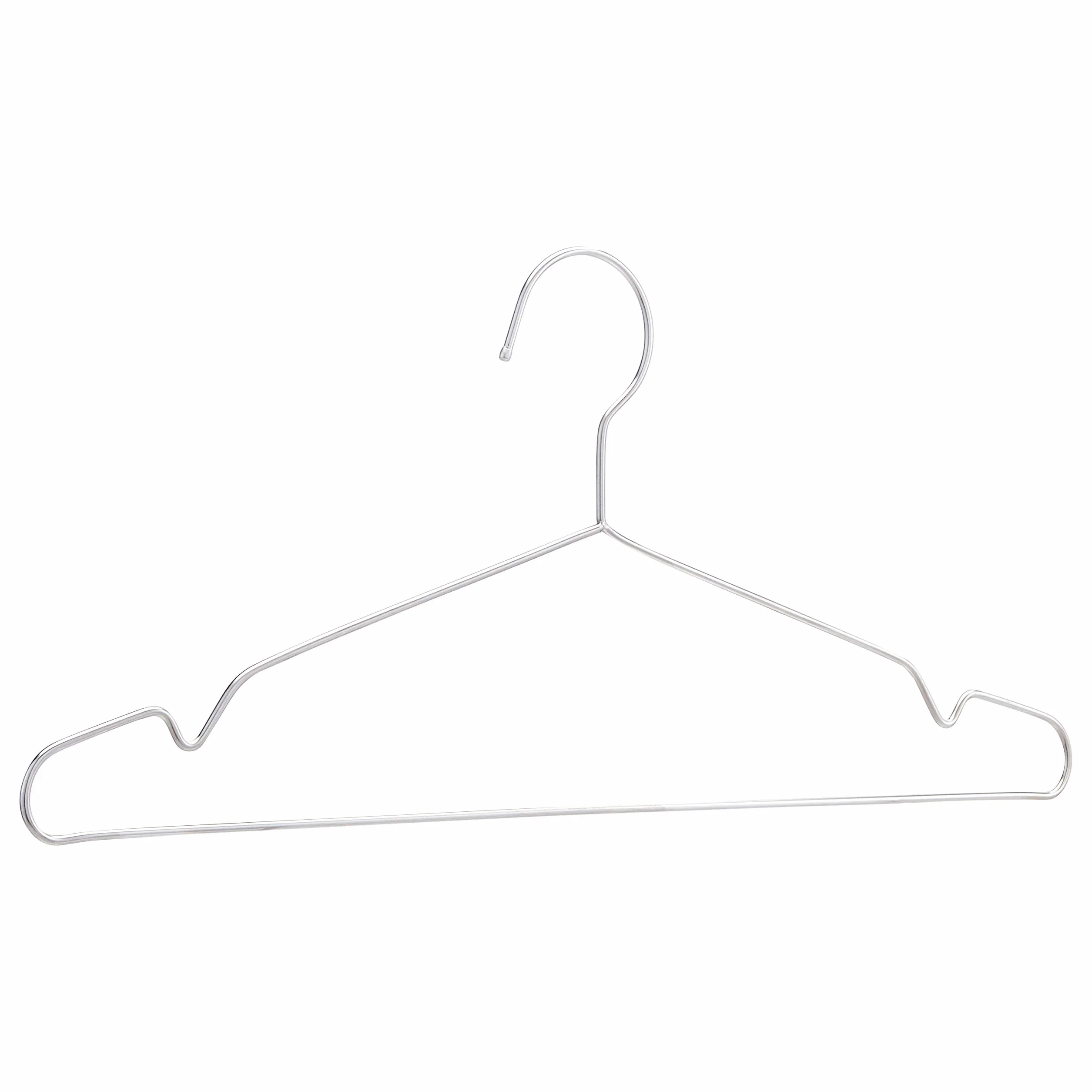 Amazon Basics Grucce appendiabiti in acciaio inox, Confezione da 50 pezzi, Cromate