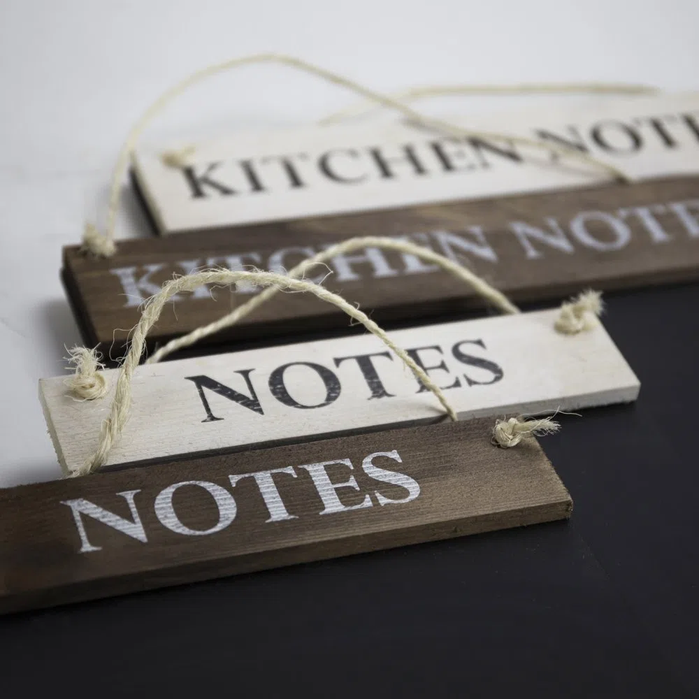 Chalkboards UK Lavagna Note Cucina, Legno, Marrone Rustico, A2 (42 x 60 x 3cm)