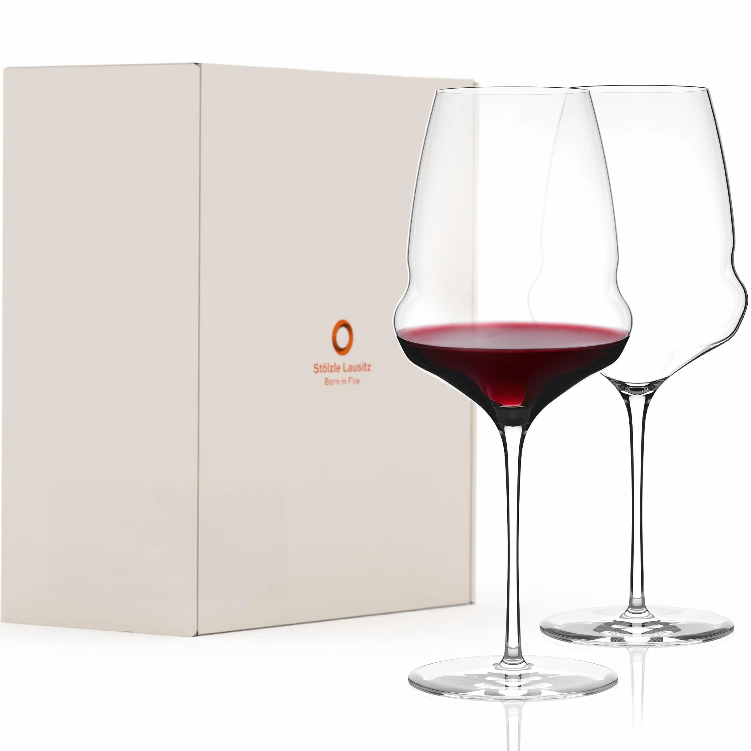 Set di 2 Calici Bordeaux Cocoon Stölzle Lausitz, 745 ml – Calici di Vino Rosso Premium Ideali per Bordeaux – Cristallo Stravagante per Massima Sviluppo degli Aromi – Lavabili in Lavastoviglie