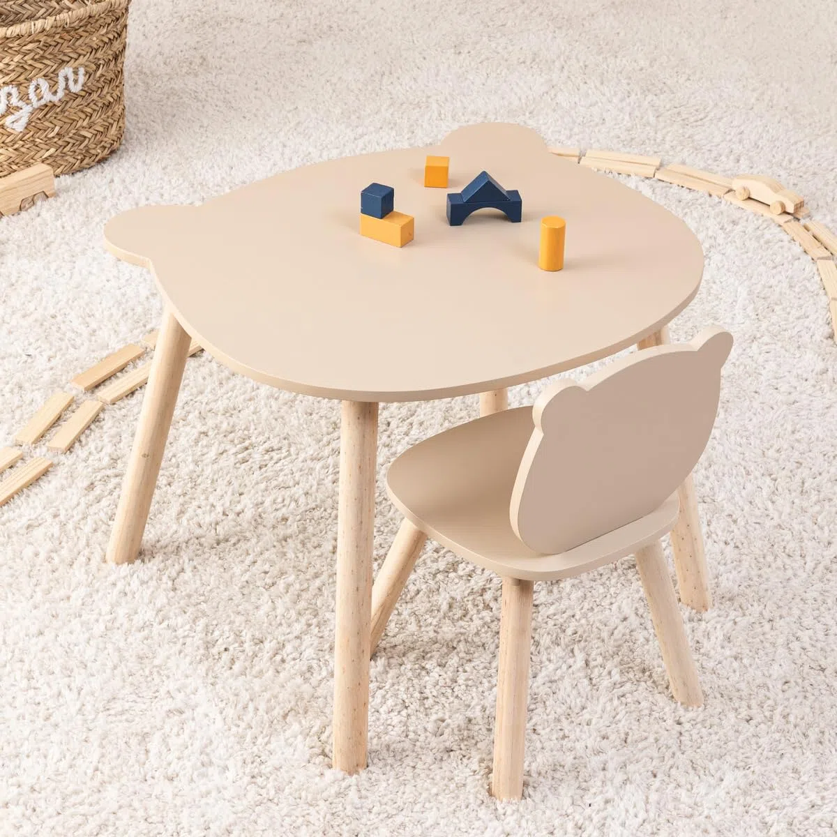ATMOSPHERA CREATEUR D'INTERIEUR - Tavolo per bambini douceur beige d60cm