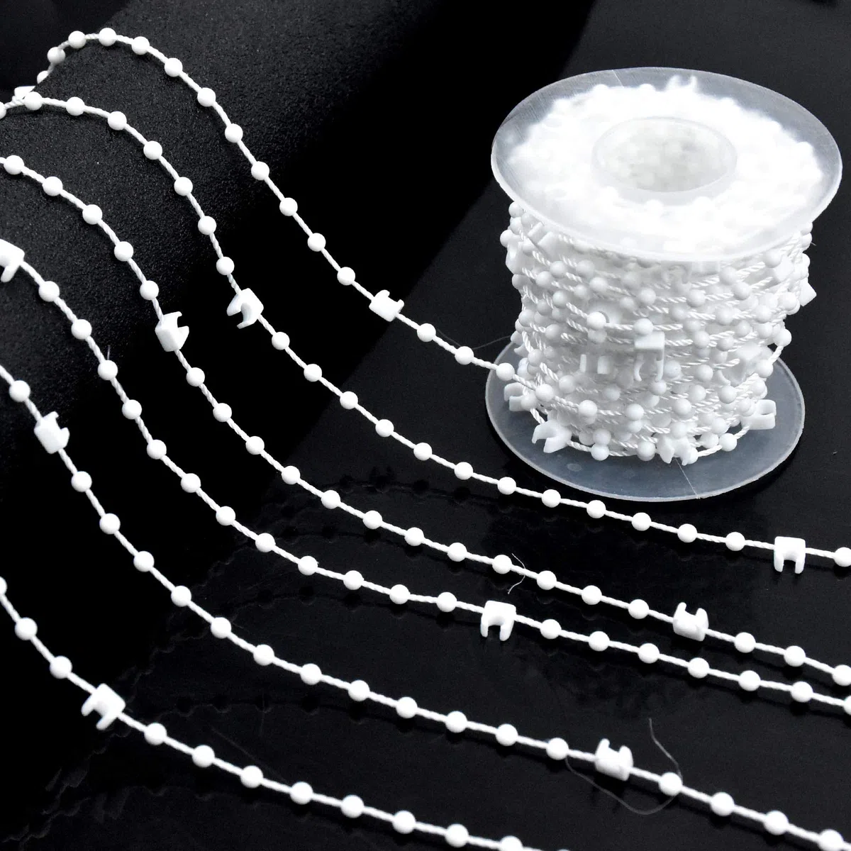 20 Pezzi Pesi di Tende Verticali & 10 m Catena per Tende Verticali, Stecche Doghe Dei Pesi Inferiori, Ricambio Lamelle per Accessori Tende Verticali Ufficio Casa Camera, Bianco (127 mm)
