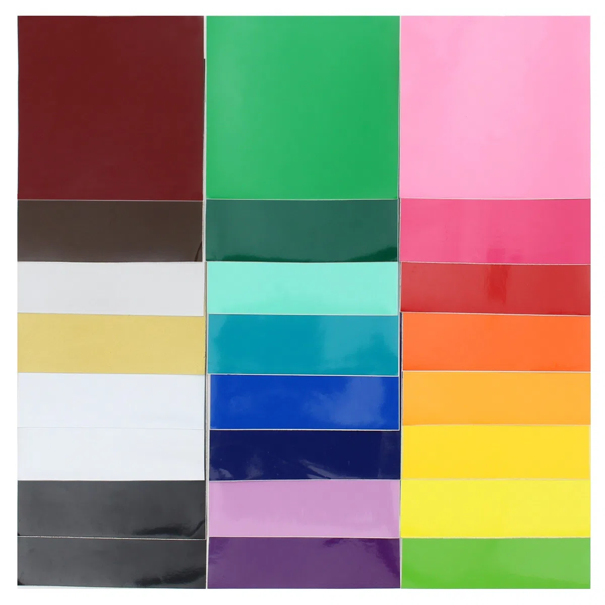 ORACAL - Vinile Lucido 651, Confezione da 24 Fogli di Colori Superiori, 30,5 x 30,5 cm