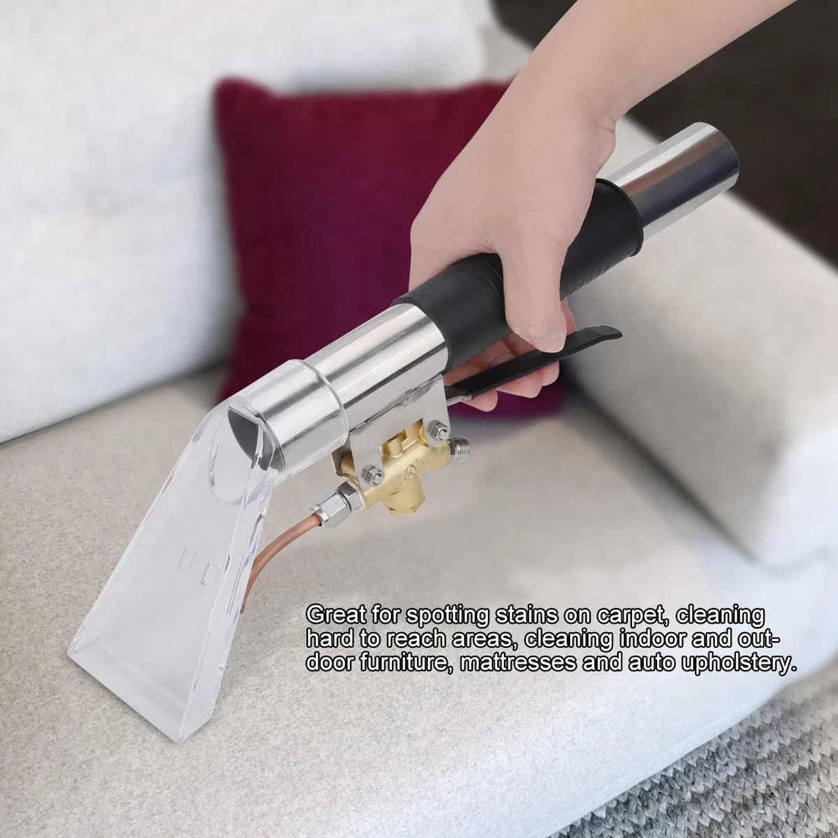 Testa aspirazione Pulizia della Moquette, Estrattore Pulizia della Moquette tappezzeria Estrattore Dettagli Automatici Bacchetta Utensili manuali aspirapolvere Testina Ricambio
