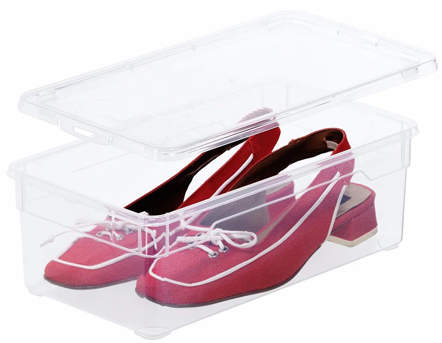 Rotho Clear Set Di 4 Scatole Di Conservazione Con Coperchio, Plastica, Senza Bpa, Trasparente, ‎4 x 5L, 33.0 x 19.0 x 11.0 cm, 960 grammi