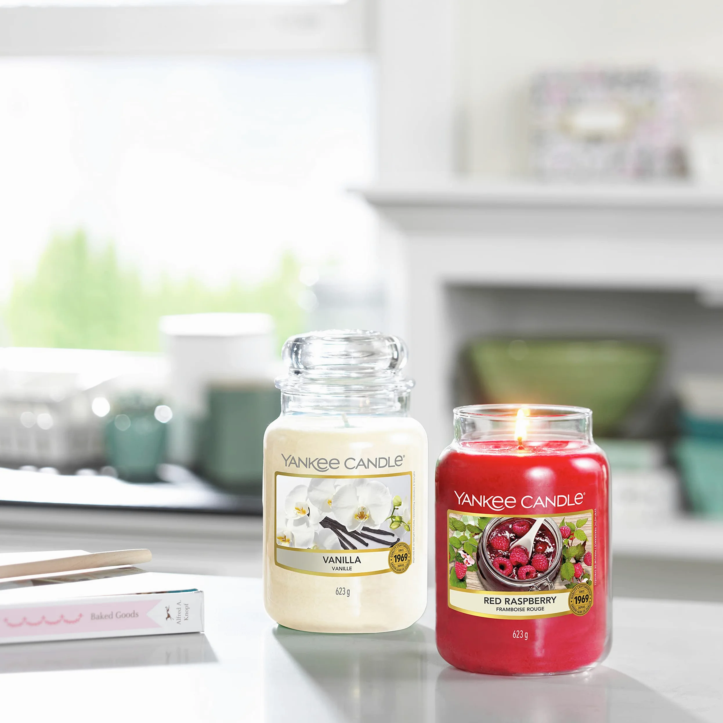 Yankee Candle Candela profumata in giara grande | Lampone rosso | Durata Fino a 150 Ore | Regali per donne