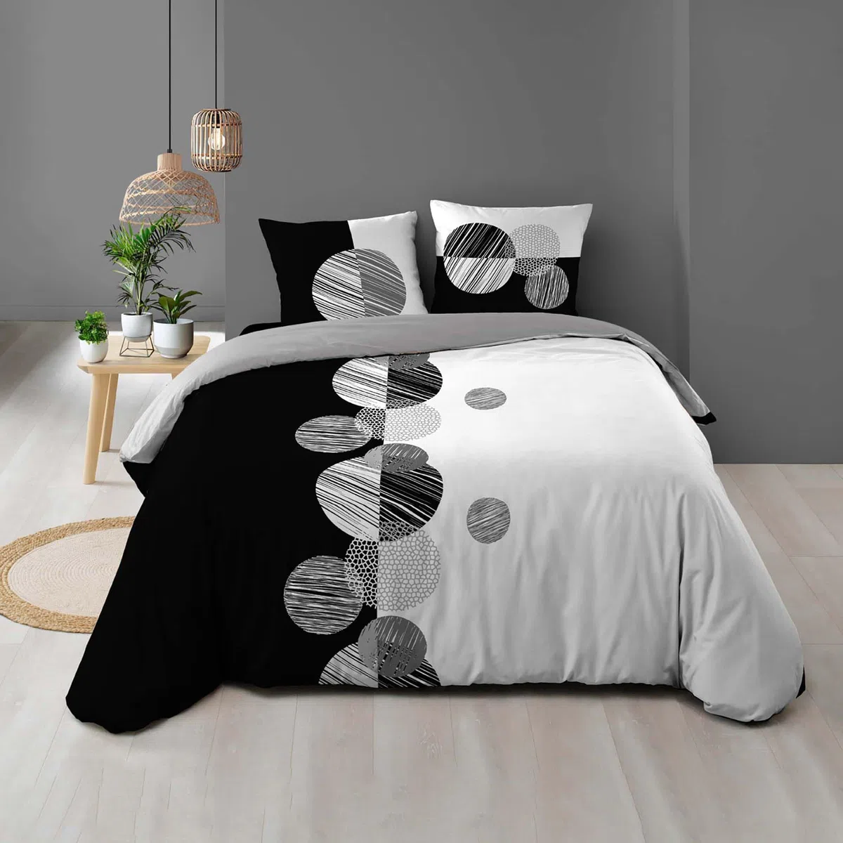 Douceur d'Intérieur Stormi Parure da 3 Pezzi, 260 x 240 cm, 100% Cotone