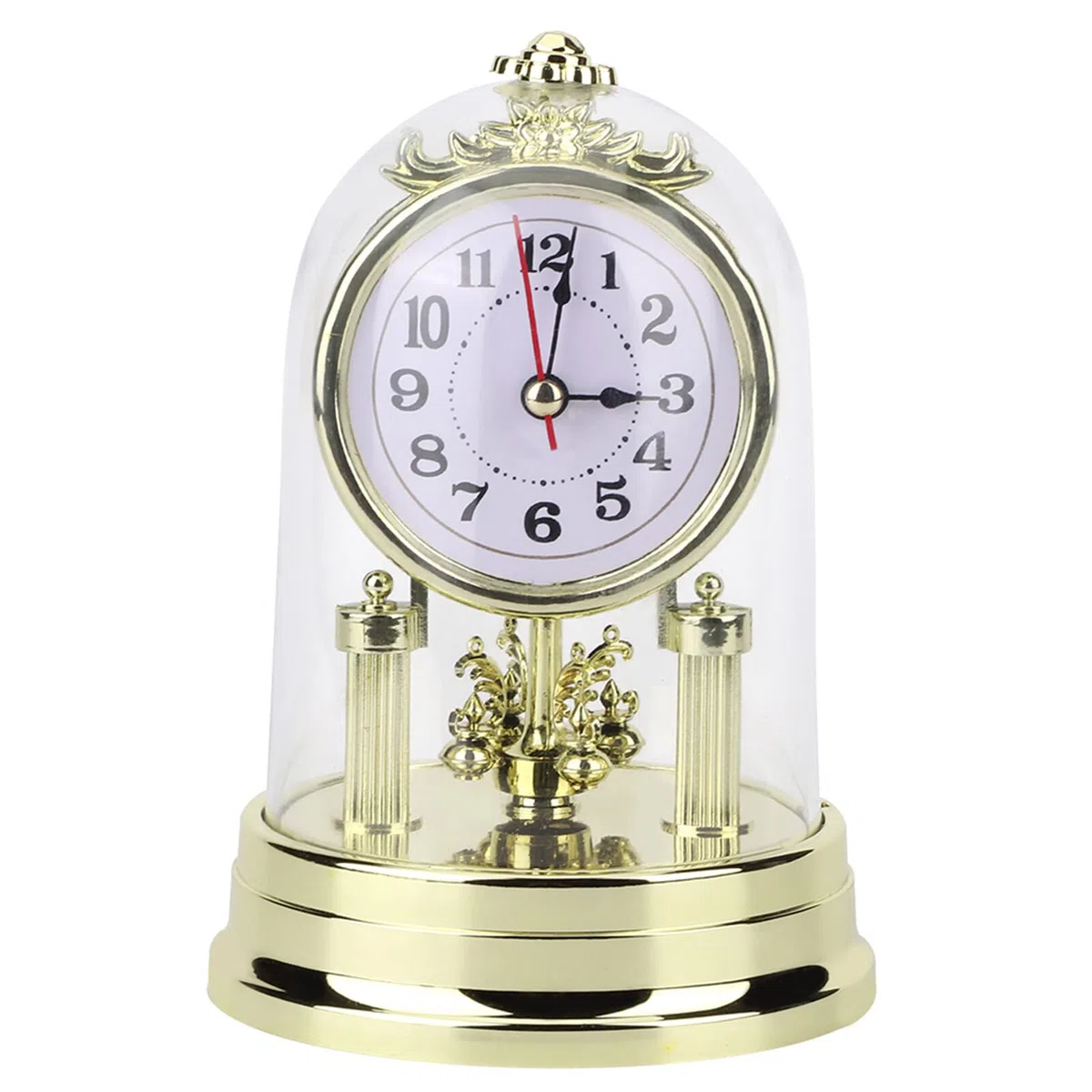 SANON Orologio da tavolo decorativo da tavolo, scrivania e mensola in stile retrò europeo per soggiorno e mantello