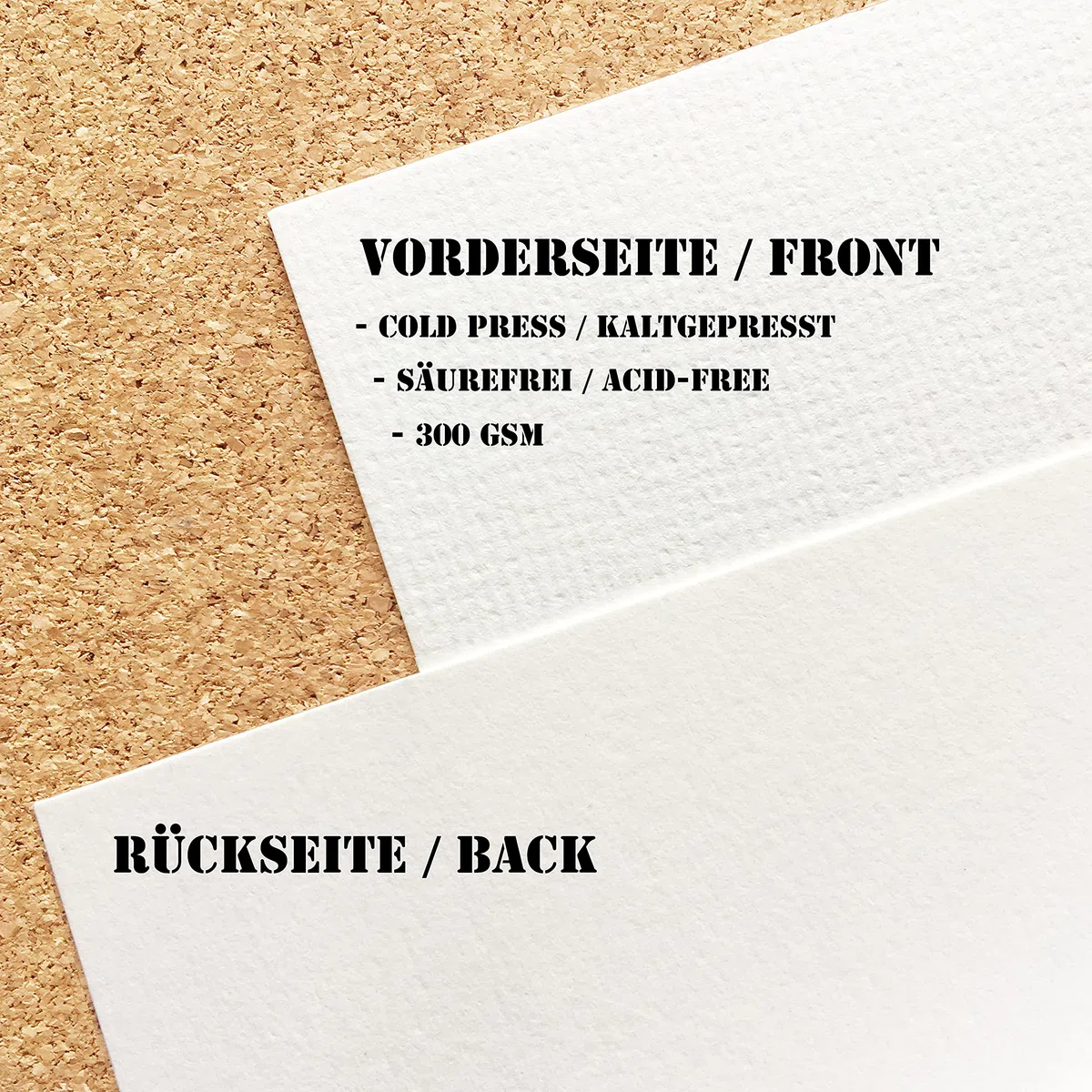 ESENG® Carta per acquerelli, formato A3, 2X20 fogli – 300 g/m² – bianco, blocco per acquerello, carta per acquerelli, disegno, pittura