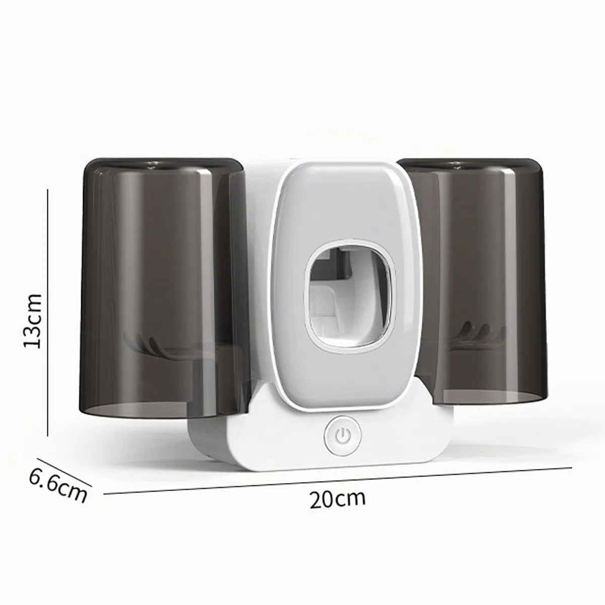 Porta Spazzolino UV Sterilizzatore, Dispenser Dentifricio Automatico, Intelligente Portaspazzolino Elettrico a Parete on sterilizzatore di asciugatura, adatto per la maggior parte delle case (grigio)