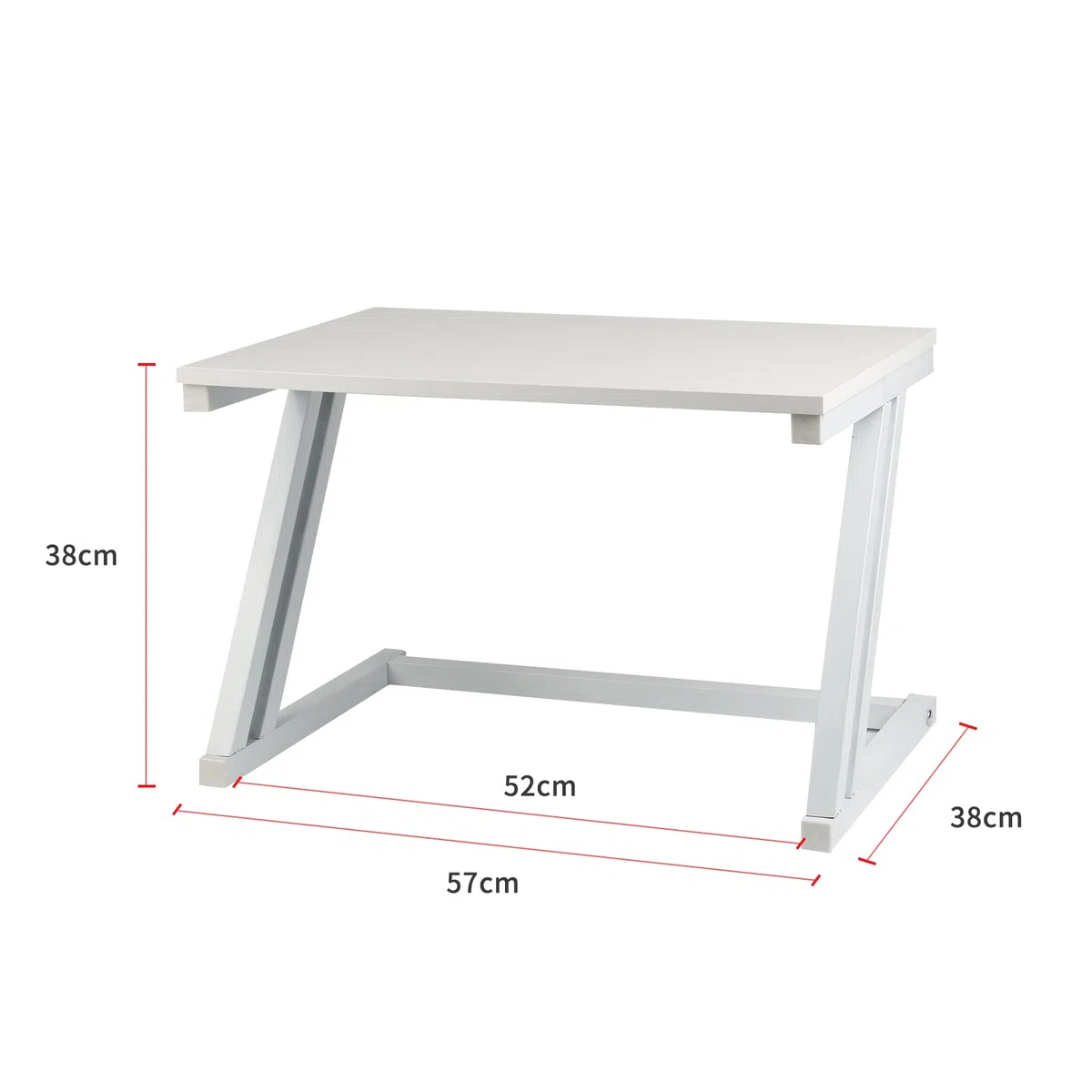 LANTUS Scaffale mobile per microonde con struttura in metallo con ripiano in legno MDF organizer per utensili da cucina, design moderno, dimensioni: 54 x 35 x 34,5 cm, bianco
